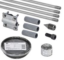 Комплект заземления вертикальный муфтовый IEK KARAT 16х6000мм оцинкованная сталь картинка